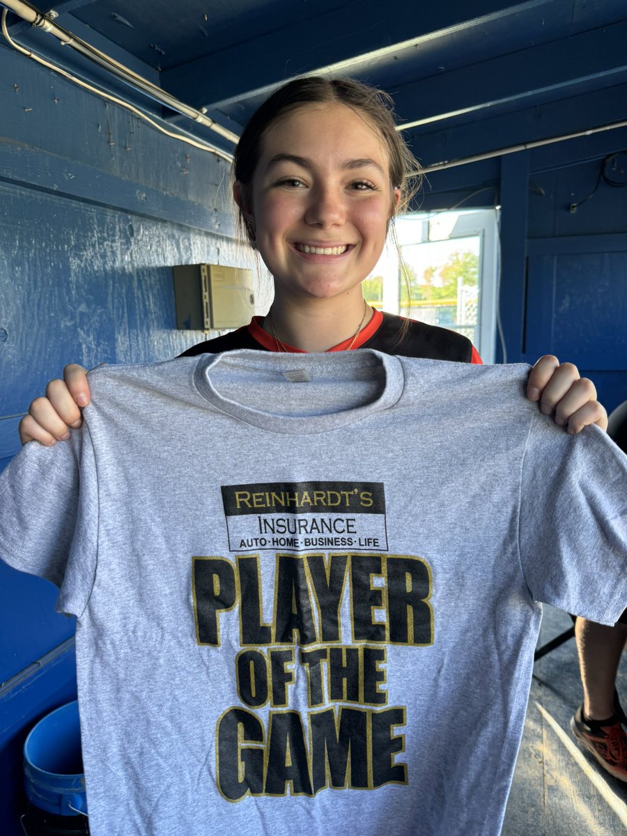 What a game for Sharon’s Maddy Vogan!
3-3 with 3 runs and 1 rbi plus she throws a 3 hit 14K shutout to lead the Tigers to the D10 finals for the first time ever to take home her first <a href="/reinhardts1904/">Reinhardt’s Insurance</a> POG T!! <a href="/sharonsoftball/">Sharon Tigers Softball</a> <a href="/MaddyVogan2027/">Madelyn Vogan</a>