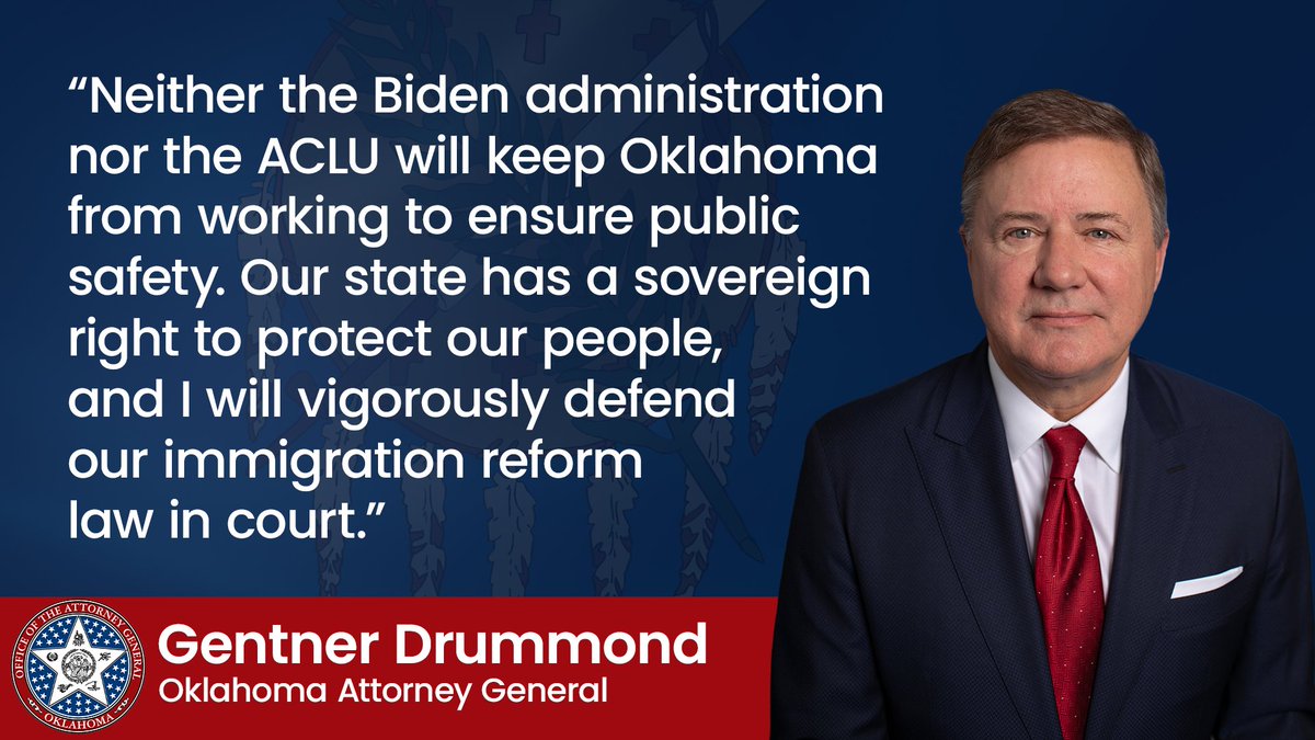 Oklahoma Attorney General Gentner Drummond (@Okla_OAG) on Twitter photo 2024-05-23 21:54:46