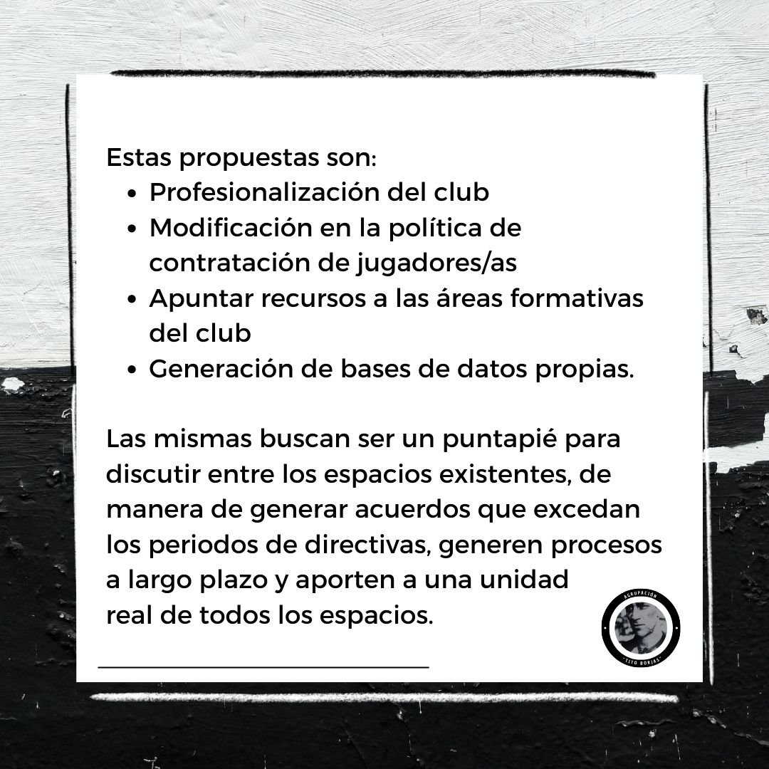 Tito_Borjas_A's tweet photo. 📄 Continuamos generando instancias para una real unidad en el club.

👇🏽 Para conocer algunos de los ejes centrales que proponemos de cara a una nueva gestión directriz en Montevideo Wanderers.

🔗 Más info en el link 
https://t.co/uDFakRCzVT https://t.co/06SIC8ut11
