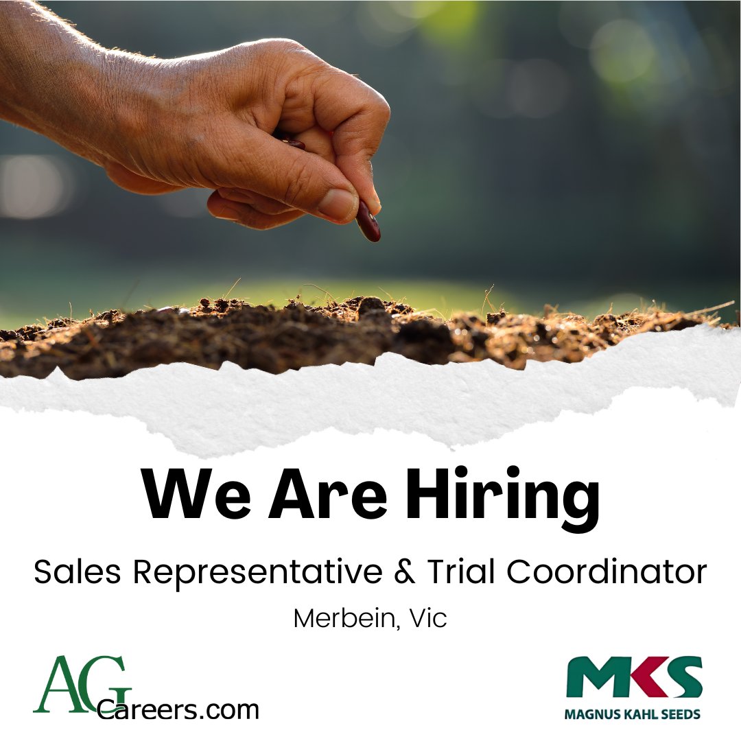 Magnus Kahl Seeds is #Hiring Sales Representative & Trial Coordinator!

This role will catalogue trial results and reports.

Explore more on #AgCareers:ow.ly/jM9K50RK4Zg