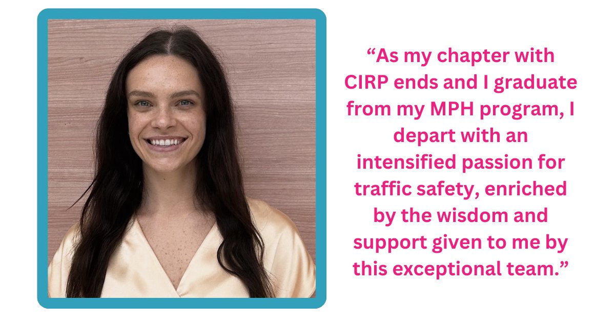 CIRPatCHOP's tweet photo. Hear from @ChildrensPhila Graduate Research Assistant Emily Dzieniszewski, a MPH graduate student at @Penn, as she reflects on her time at CIRP: https://t.co/qxocW2a9NI 

#TrafficSafety #Training #Research https://t.co/sD0EKXBsKe