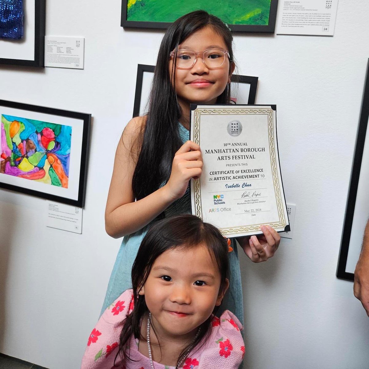 Congrats to our fourth grader honored last night at the <a href="/MuseumModernArt/">MoMA The Museum of Modern Art</a>’s student art exhibit and event. Thanks to Ms. Gomez for helping our students unleash their inner artists. <a href="/District5NYC/">NYC District 5</a> @DeCostaDawn @SeanLDavenport #D5theMECCA #District5Reimagined