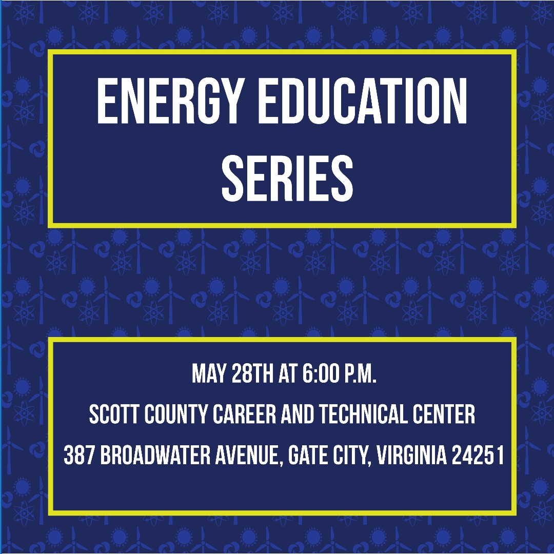 Virginia Energy will be hosting the fourth Energy Education Series meeting in Southwest Virginia on May 28th. For more information: energy.virginia.gov/public/newsroo…