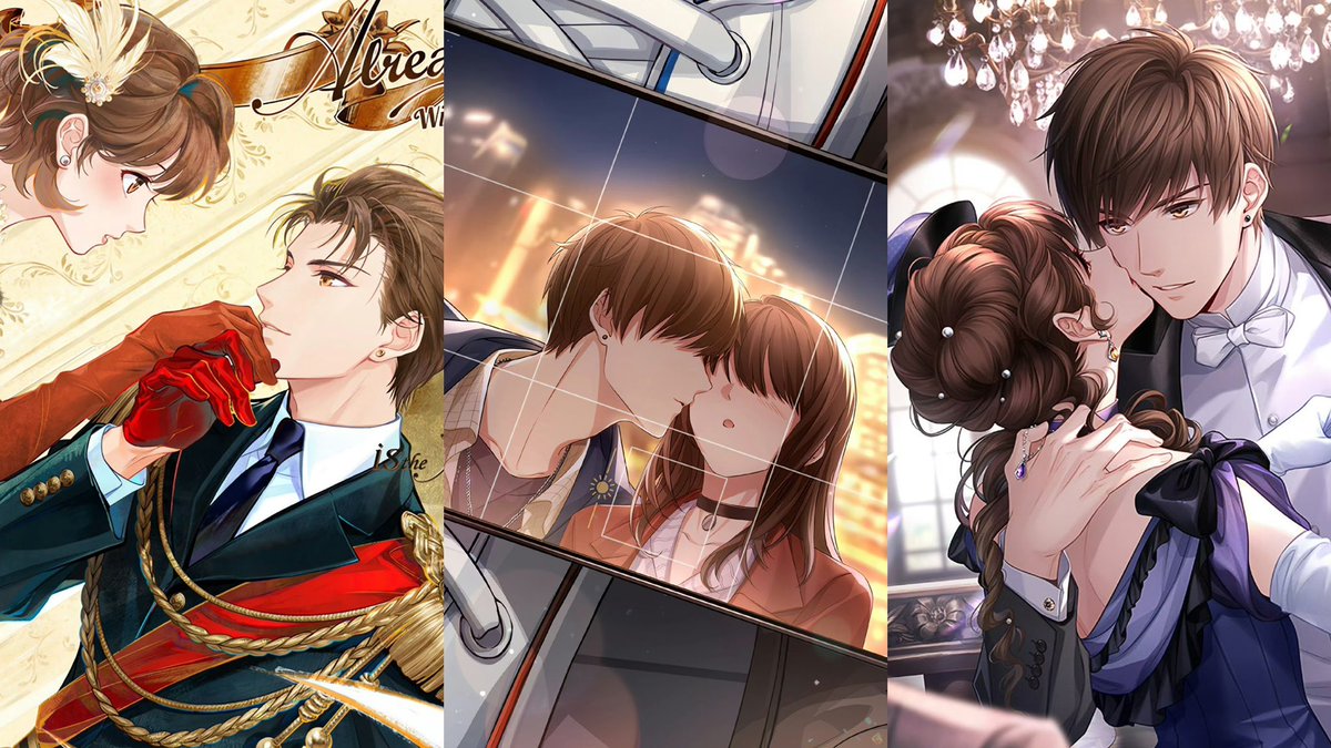 Daily_GavinBai's tweet photo. Happy Kiss Day💋 
Recent Gav x MC kisses 😌
#キスの日 

#白起 #恋与制作人 https://t.co/bzf1maGw6b
