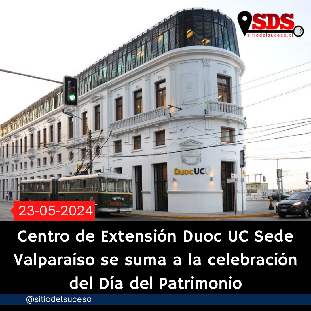 Centro de Extensión Duoc UC Sede Valparaíso se suma a la celebración del Día del Patrimonio Detalles en ➡️ sitiodelsuceso.cl/2024/05/23/cen…