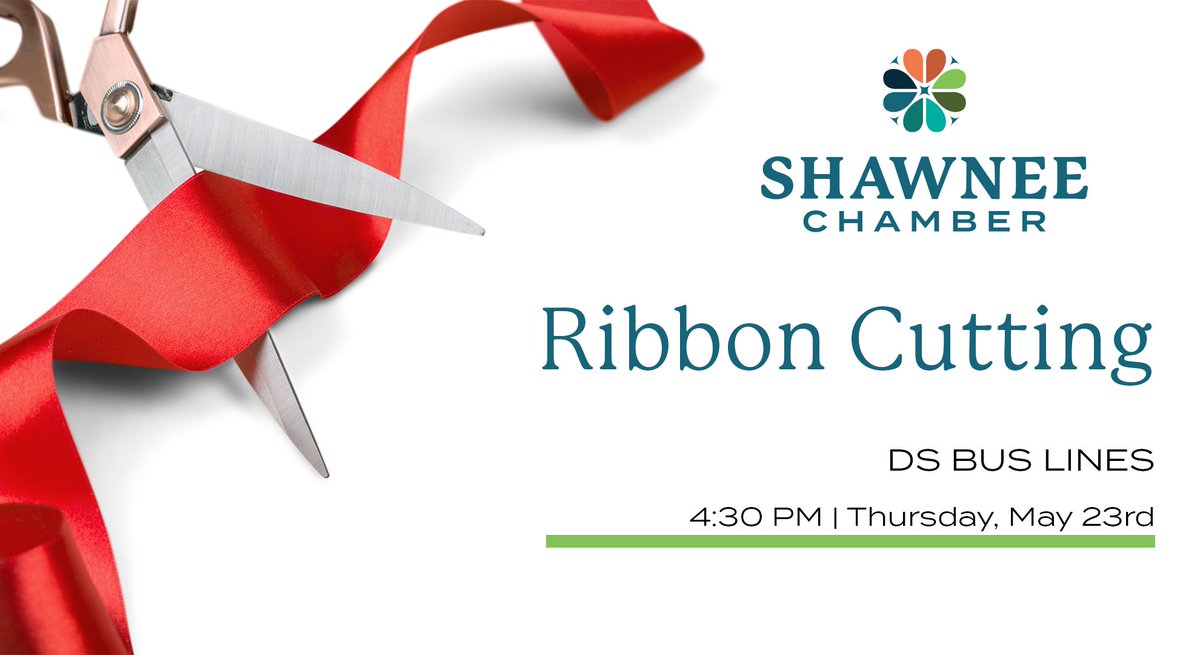 shawneechamber's tweet photo. Join us for a Ribbon Cutting at DS Bus Lines today at 5:00 pm!

DS Bus Lines
5519 Merriam Drive
Merriam, KS 66203 https://t.co/wXNhwfjJsz