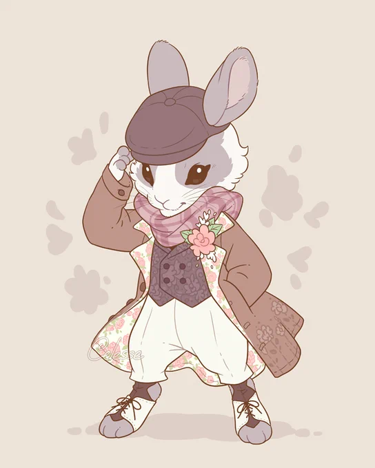 Thinking about bunnies in country spring fashion  