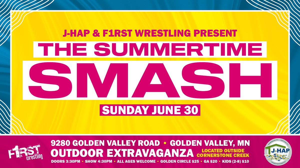 ☀️𝑻𝑯𝑬 𝑺𝑼𝑴𝑴𝑬𝑹𝑻𝑰𝑴𝑬 𝑺𝑴𝑨𝑺𝑯😎 SUNDAY | June 30th Golden Valley, Minnesota Doors 3:30pm | Show 4:30pm All Ages Welcome ❗️TICKETS ARE ON SALE NOW❗️ 🎟️ eventbrite.com/e/summertime-s…