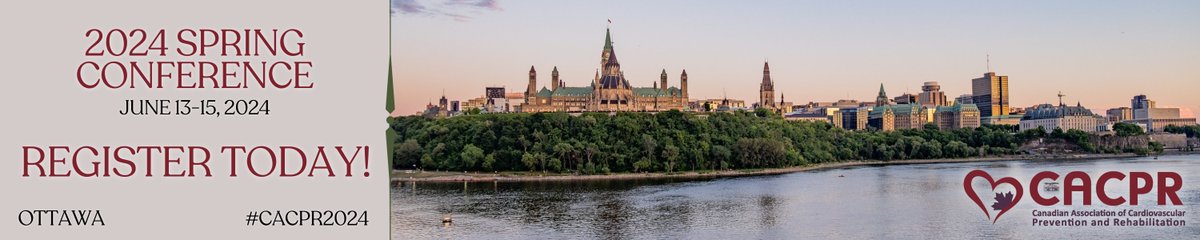 Networking Social Event on Thursday, June 13, from 6:30 p.m. – 9:00 p.m. at the University of Ottawa Heart Institute! Transportation provided from the NAC to the UOHI. Click here for more details cacpr.wildapricot.org/resources/Docu…
