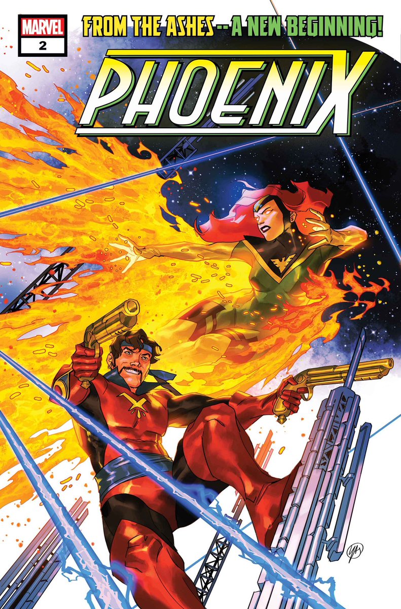 ❌ Phoenix #2 Phoenix’s father-in-law, Corsair of the Starjammers, is leaving the pirate life behind. He has the scoop on huge news and Phoenix is the only one who can help…that is, if she believes he’s telling the truth.