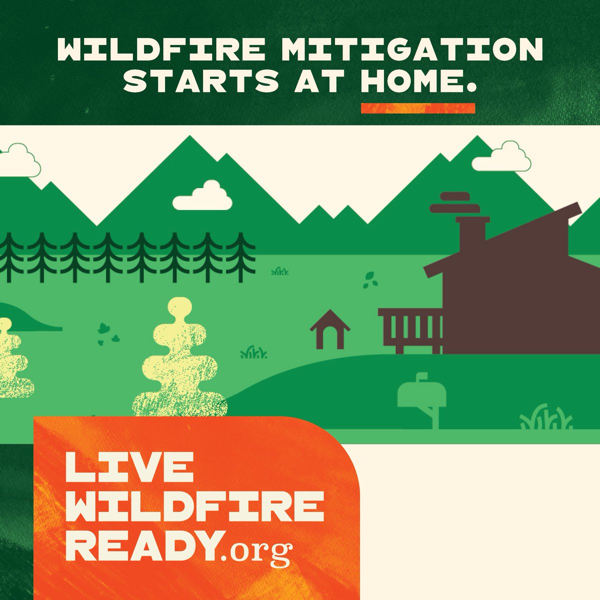 To be #Coloradan takes responsibility: Wildfire mitigation starts at home. Your home is more than just a structure where you live, so take action to protect what you love. #LiveWildfireReady | #RMRI