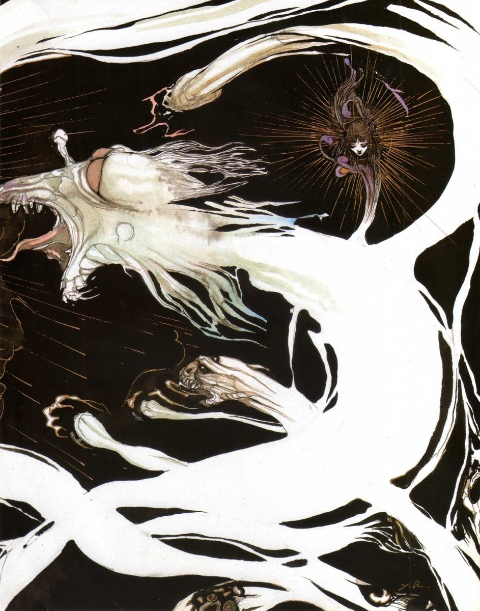 "Amon Saga" Anime V Magazine, Yoshitaka Amano (1991)