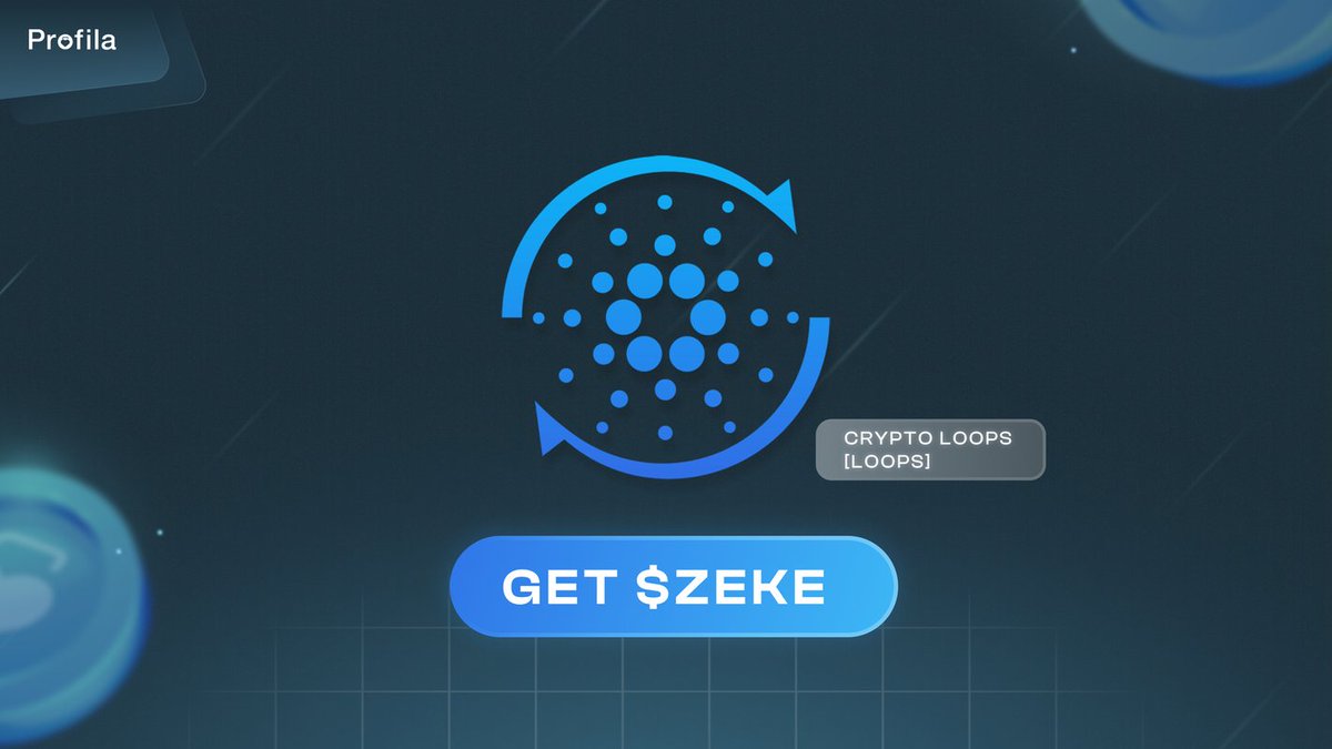 ProfilaPrivacy's tweet photo. Don’t miss out!

Crypto Loops [LOOPS] is allowing everyone to get a $ZEKE airdrop if you stake with them ✨

No fees, completely FREE in perfect Cardano style 💙