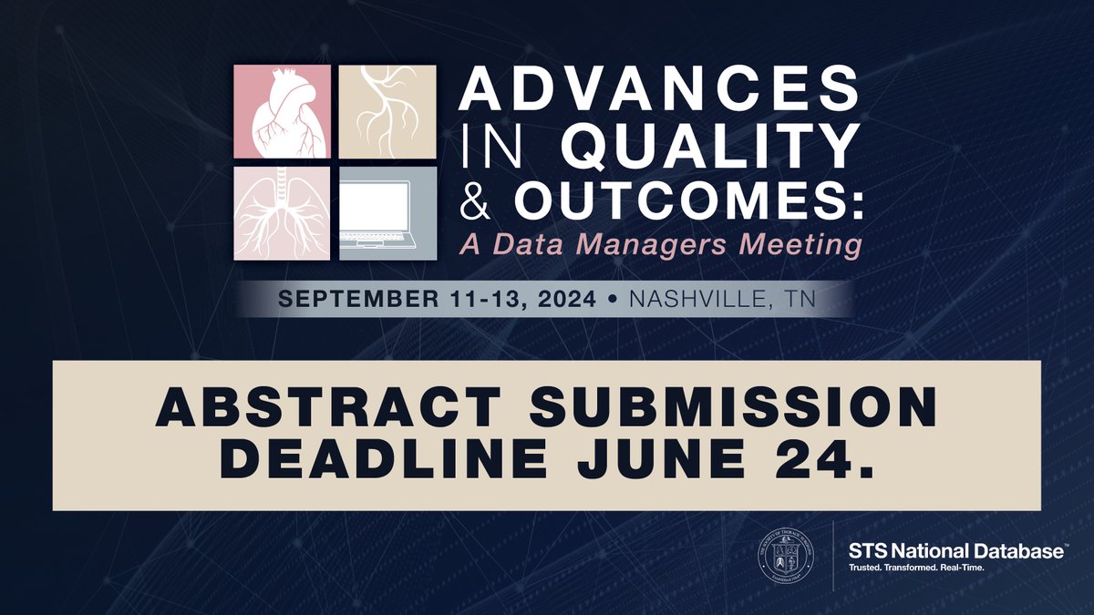 Abstract submissions for AQO 2024 are now open. Make sure to get yours in by the deadline, Monday, June 24. Find details here ow.ly/Nnw150RSYkp #AQO2024 #datamangers #abstracts