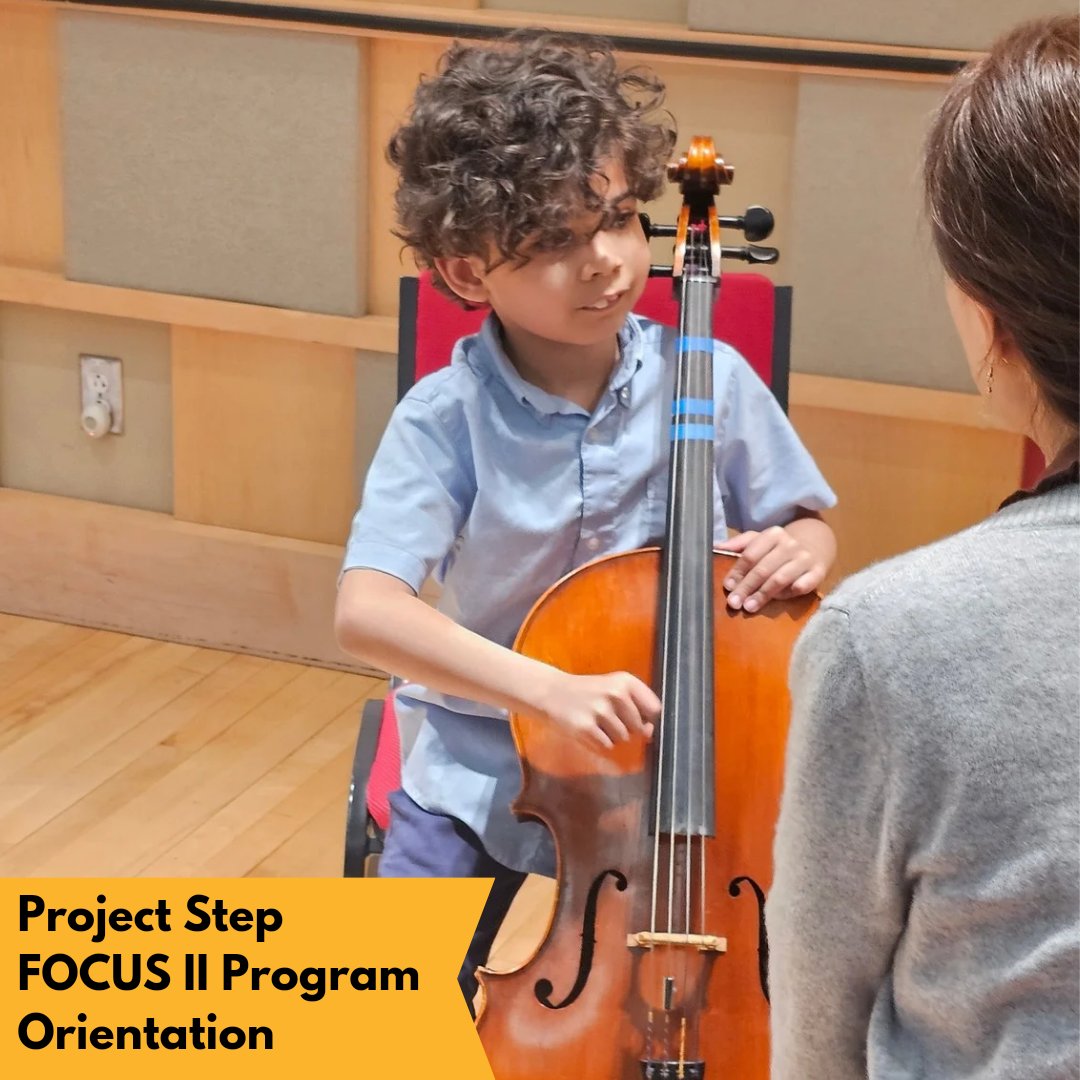 📸✨ Prepare for cuteness overload with our FOCUS II program students trying out instruments! Monday was filled with so much excitement as these little ones explored the violins and cellos. We can't wait for them to get their instruments next week.