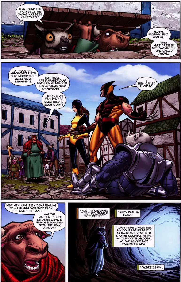 JackalsIII's tweet photo. #WolverineFirstClass 3 
That time Kitty Pryde met Bova!  @Spiralprmanager
Kitty didn't pay too close to people's names :D 
Issue ends with Kitty being turned into a (shadow)cat. https://t.co/uErZr3JKDN