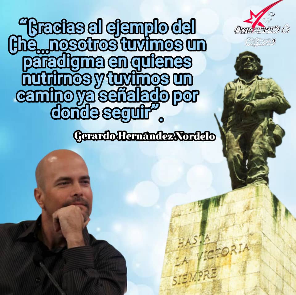🇨🇺 El Che nos ha enseñado el camino...
👉 Solo nos queda continuar siguiéndolo ‼️
Hasta la victoria... Siempre 💪

#CDRCuba #DeZurdaTeam_