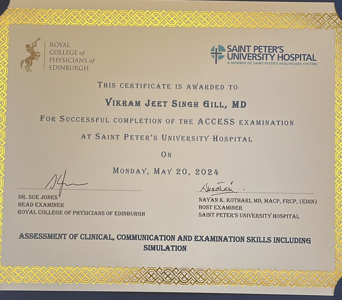 Elated to have cleared the adaptation of MRCP Part 2 - PACES exam @RCPEdin. Such a great learning experience from the masters of the art of physical exam! @dr_annarachel @Bedsidemedicine #medtwitter #medx #royalcollegeofphysicians #internalmedicine #IM