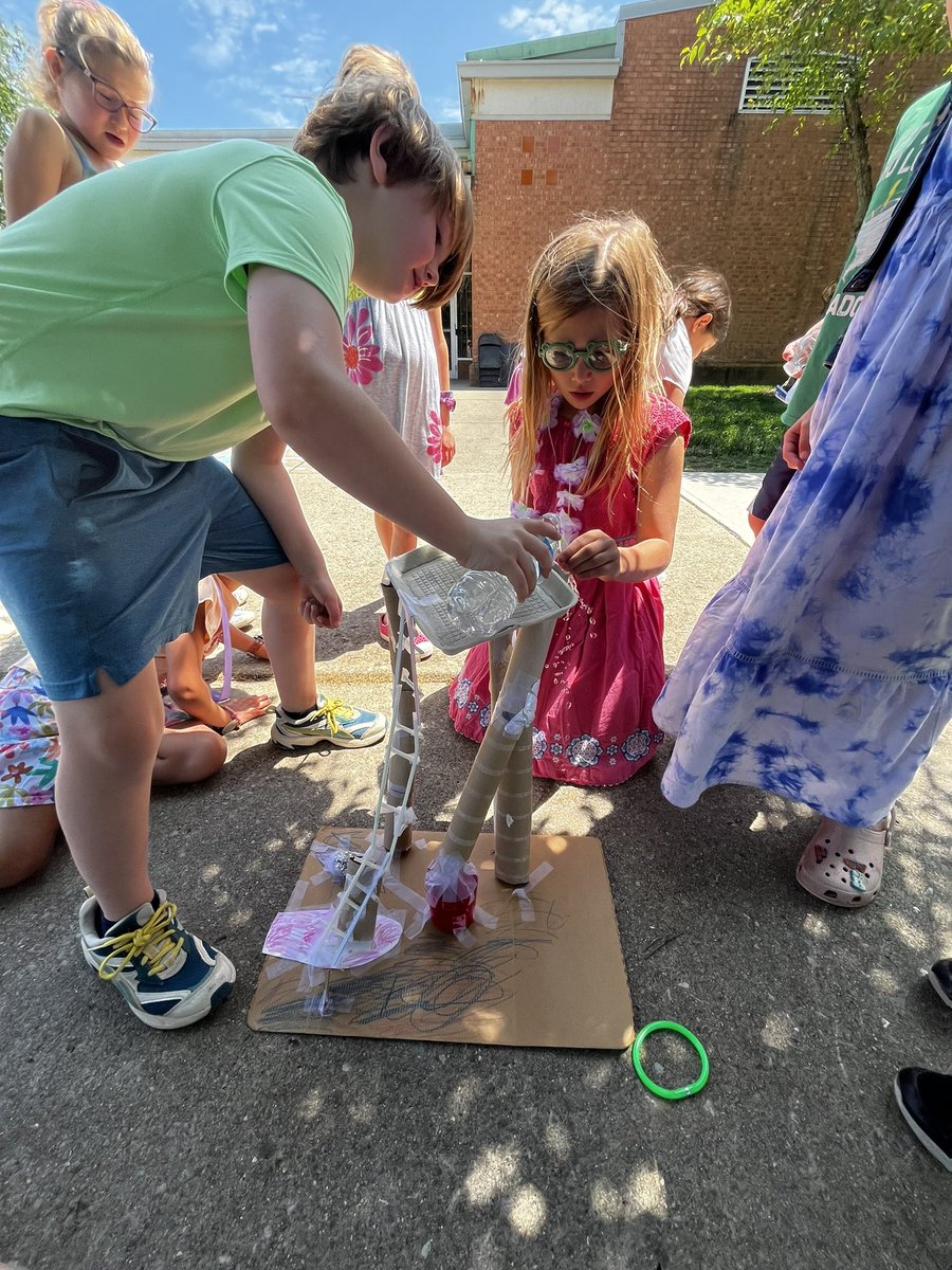 Water slide STEM challenge is always a hit!