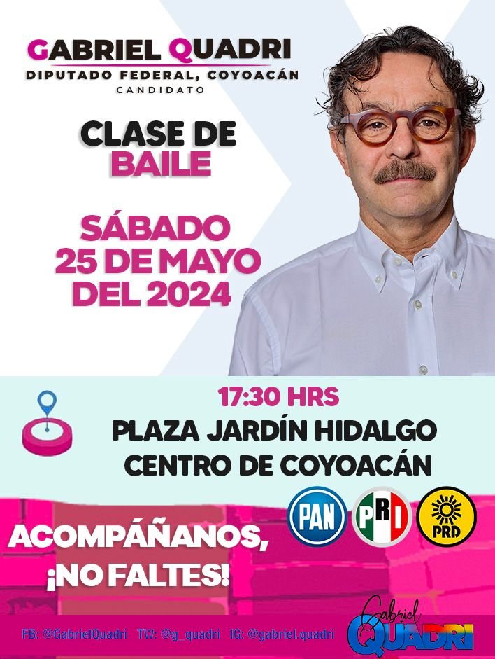 "¿Quieres ir a la clase de baile en Coyoacán impartida por Quadri este sabado?"

*enviar*