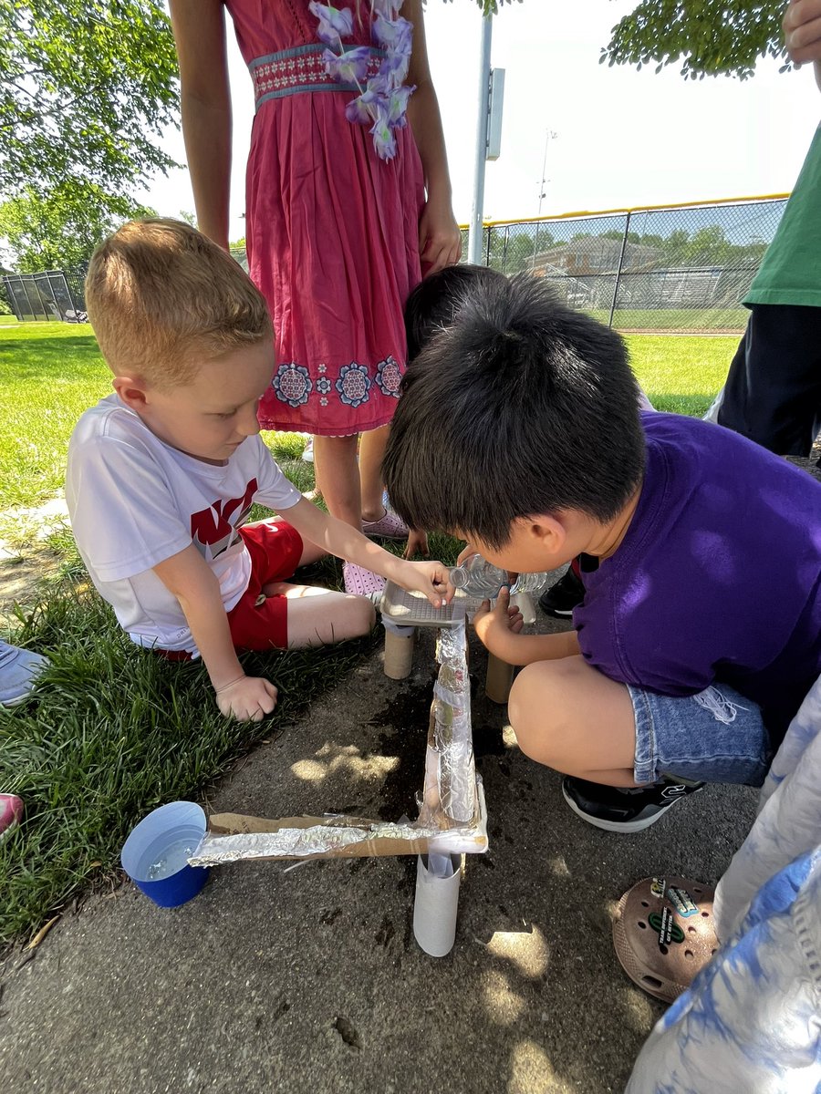 Water slide STEM challenge is always a hit!