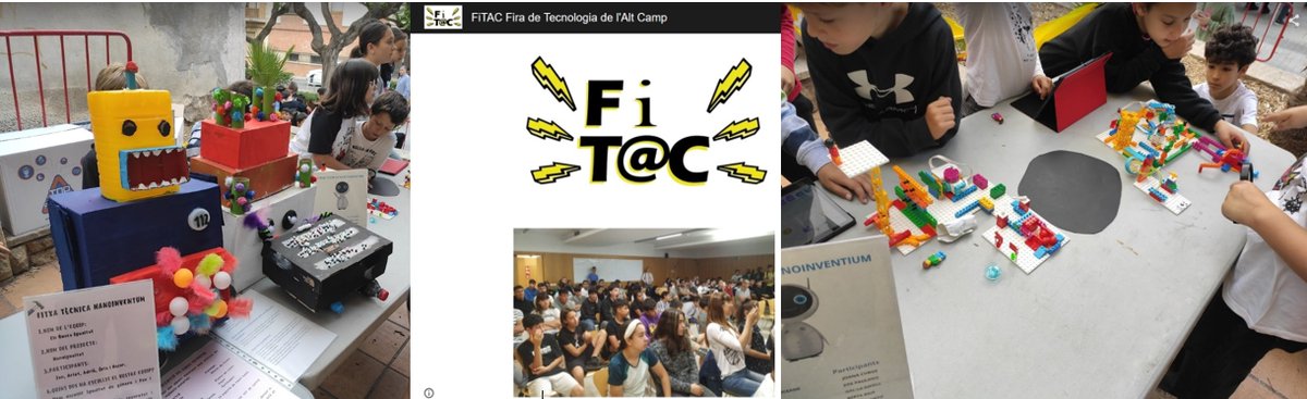 EnricBolano's tweet photo. 🌟A #Valls 17-5-24 organitzada per 11 centres
@educaciocat @VallsAjuntament i @CRP_AltCamp
🌟IV #FiTAC Fira de Tecnologia de l'#ALTCamp🌟
Hi han participat 423 alumnes expositors i visitants...
🌟#STEAMcat 💖 @InnovacioE
⏭️https://t.co/AtpI1a3qab
@JMoralCastrillo @audi_johnny https://t.co/NmKmNHq3Qy