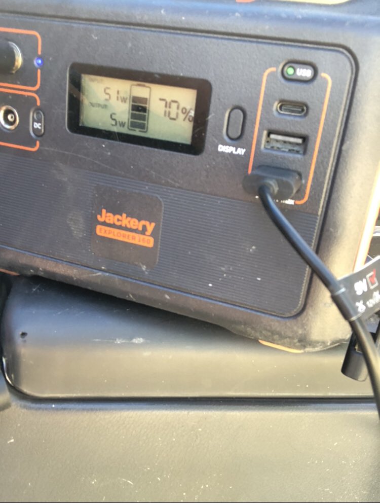 GZzyzyx's tweet image. The #Solar powered 
fridge is working 😄✨

(Its 89F/31.6C, I am camping)
#SolarAdventure #panels #ClimateAdaptation #solarpanels