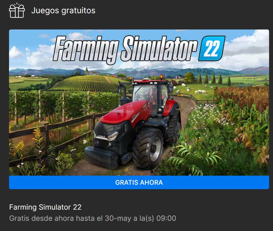 OnScreenMX's tweet photo. El juego gratuito de la semana ya está disponible en #EpicGamesStore. 🎮
#FarmingSimulator2 estará disponible hasta el 30 de mayo.
👉Epic Store: https://t.co/EZiecqOYgm https://t.co/sLL9ZQMyve
