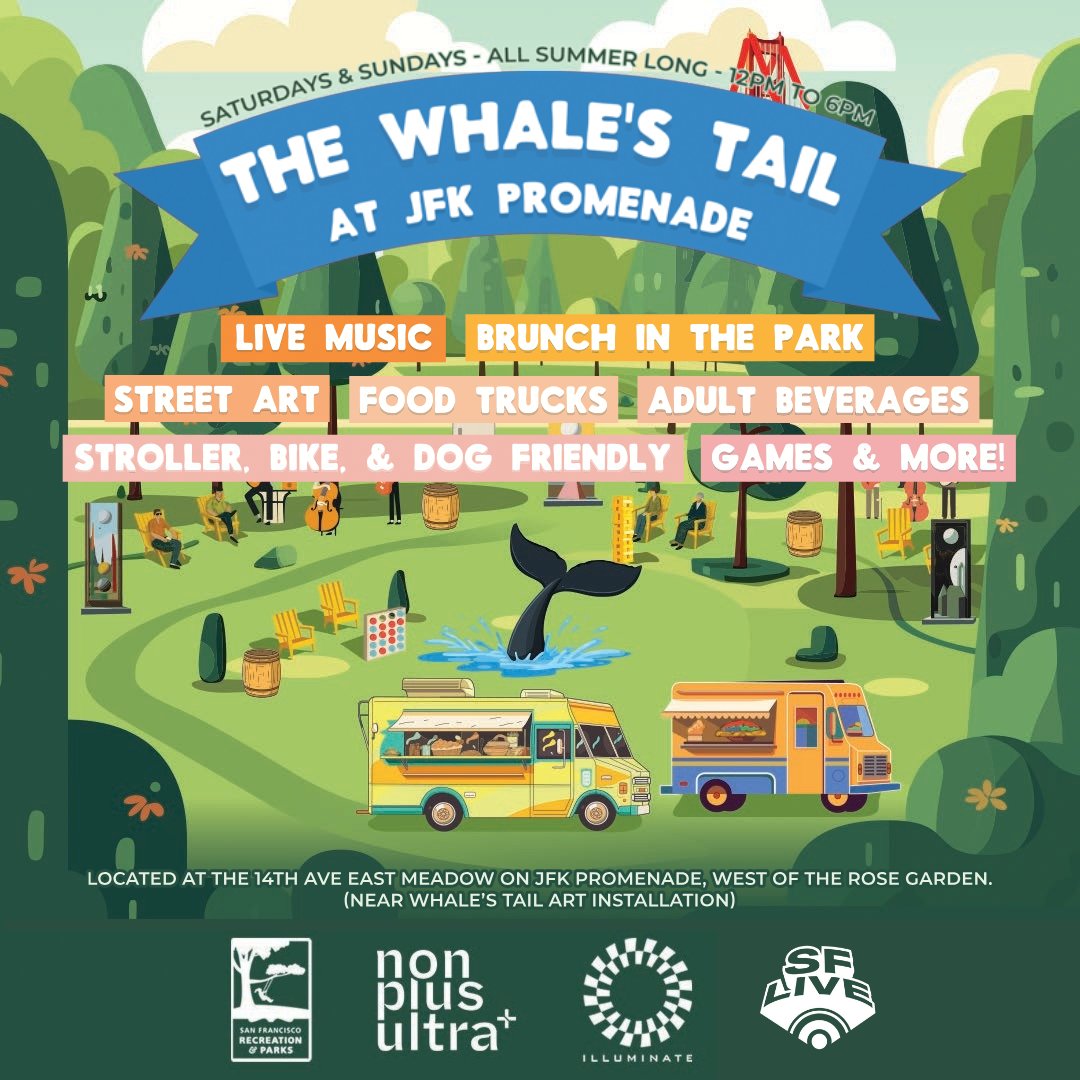 What a GREAT problem: there is so much amazing stuff to do in #goldengatepark sometimes it's overwhelming! SO excited that the beer garden is back starting this weekend on #JFKPromenade. I already marked my calendar for @thehereafter on June 15! @IlluminatedArts @RecParkSF