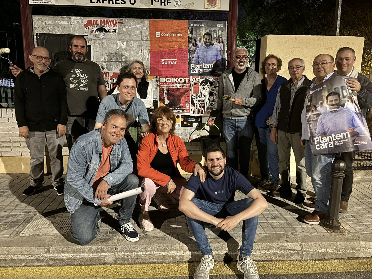 C_per_Paterna's tweet photo. 🟠 A #Paterna també plantem cara per canviar Europa 🇪🇺

Plantem cara per tornar a posar a les persones primer 😉

🗳️ El 9 de juny vota @VicentMarza 
 @compromis - @sumar https://t.co/P7rVOn1yRt