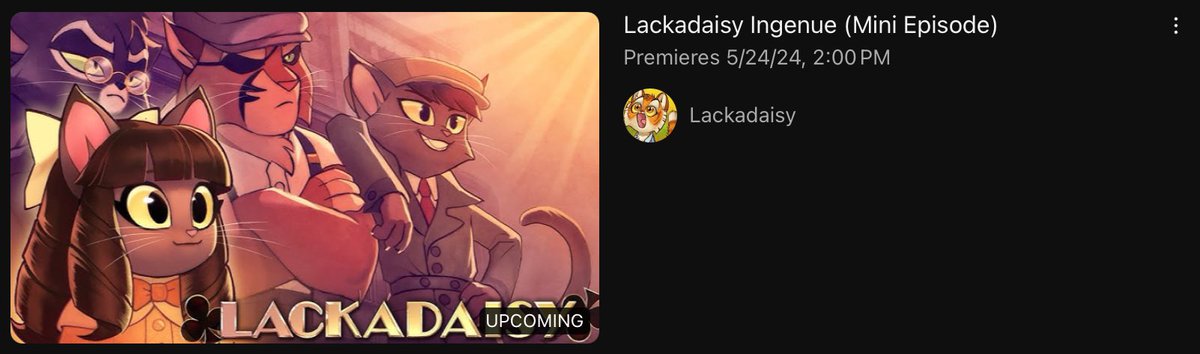 EmilyHa19633868's tweet photo. Up & Ready For The Premiere Tomorrow! 🌼✨
Can’t Wait To Tune In.
Also, FIRST Backerkit Funded Mini Episode?! 🤯✨
Huge Congratulations @LackadaisyCats & The Entire Team.
So Happy For You All. 🧡✨
#Lackadaisy #Backerkit #MiniEpisode https://t.co/sk9HuZLCmT