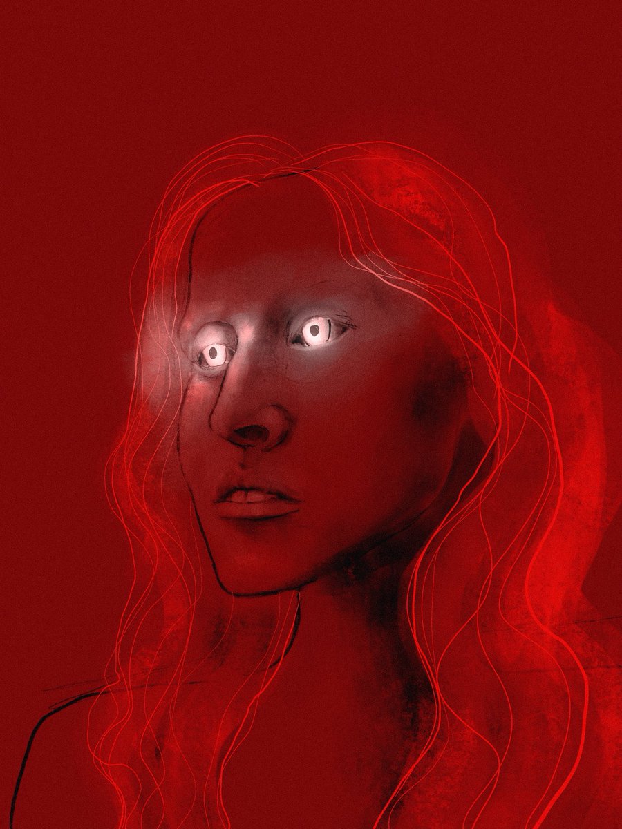 dzonila's tweet photo. #drawing #procreate #portrait #red https://t.co/KzU2tq3YB0