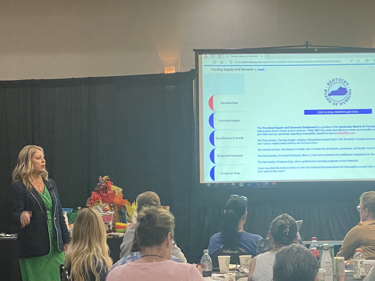 Busy week for our Executive Director, Kelly Jenkins! On Monday, she spoke at the Kentucky Hospital Association Convention, followed by a speech at the Kentucky Organization for Nurse Leaders Conference on Tuesday. And yesterday, the Kentucky League of Nursing’s Conference