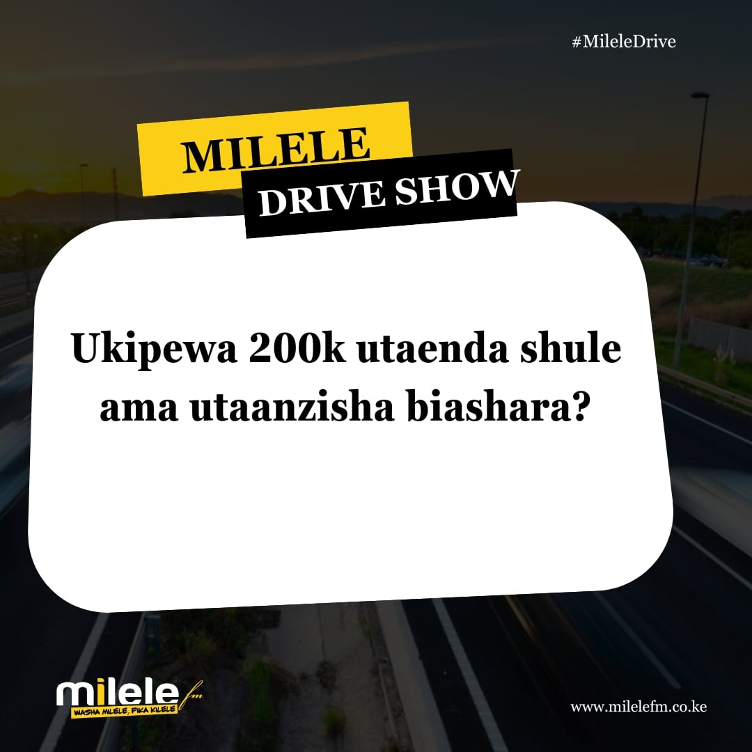 Ukipewa 200k utaenda shule ama utaanzisha biashara? #JillaniNaTrickyMilele