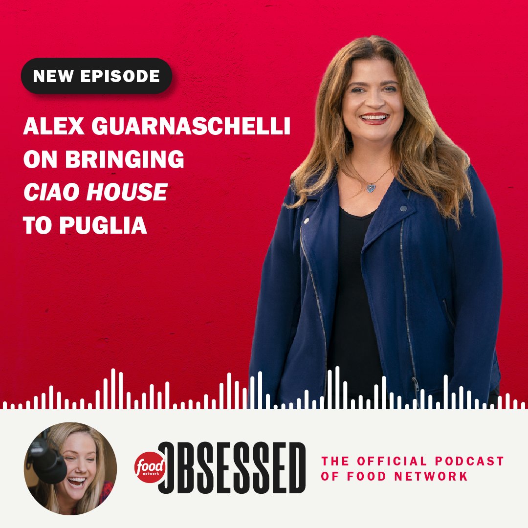 On the #FoodNetworkObsessed podcast this week: @guarnaschelli❗Listen to her convo with @jaymee now: foodtv.com/applepodcasts Catch Alex hosting an all-new episode of #CiaoHouse, Sunday @ 8|7c!