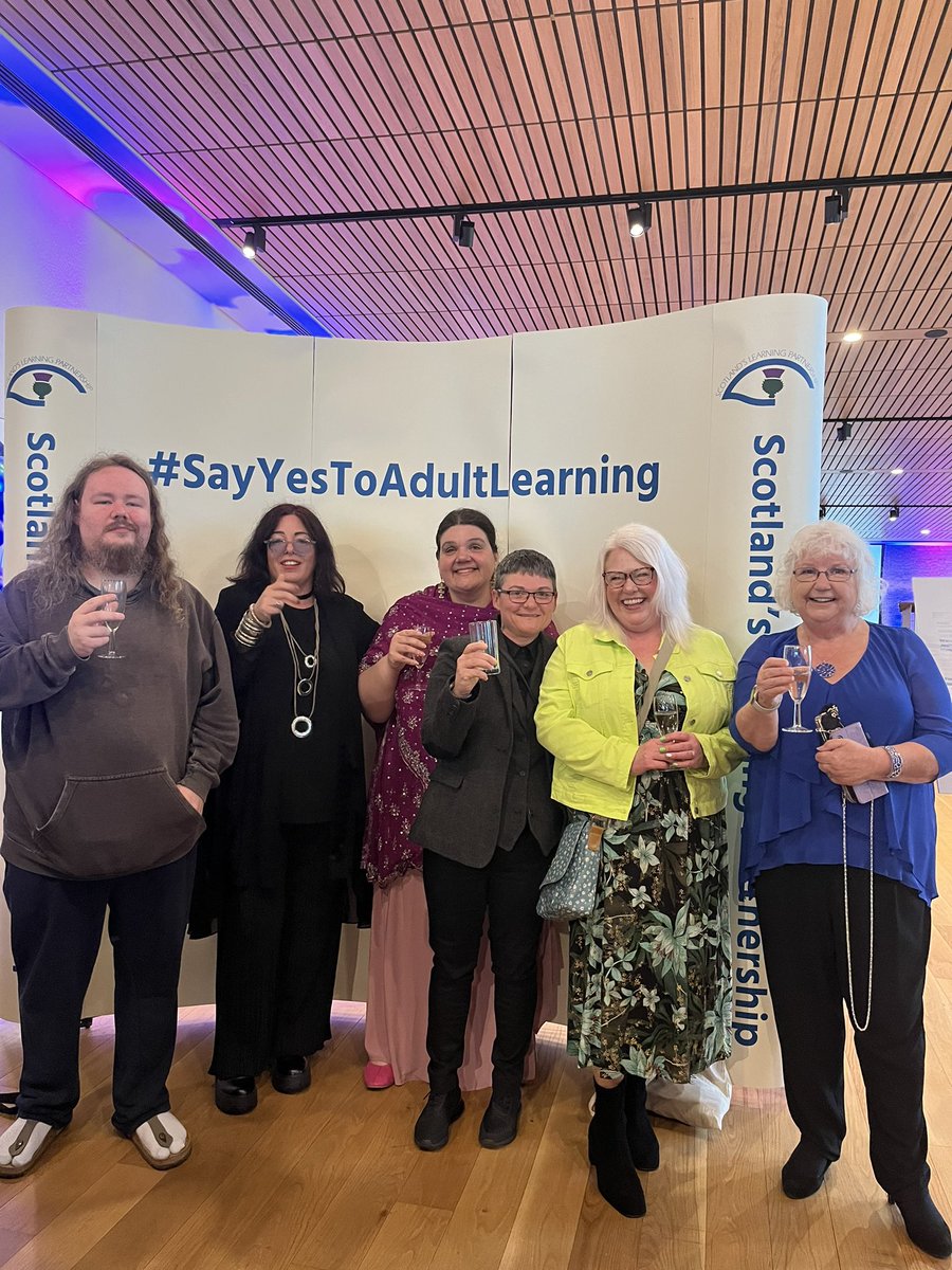 ClareTBrown's tweet photo. We’re here, hoping to bring it home to Aberdeenshire! 
#ALWS24
#SayyesToAdultLearning
#AdultLearnersMatters
#BecauseOfCLD https://t.co/Nn78w9Y9eS