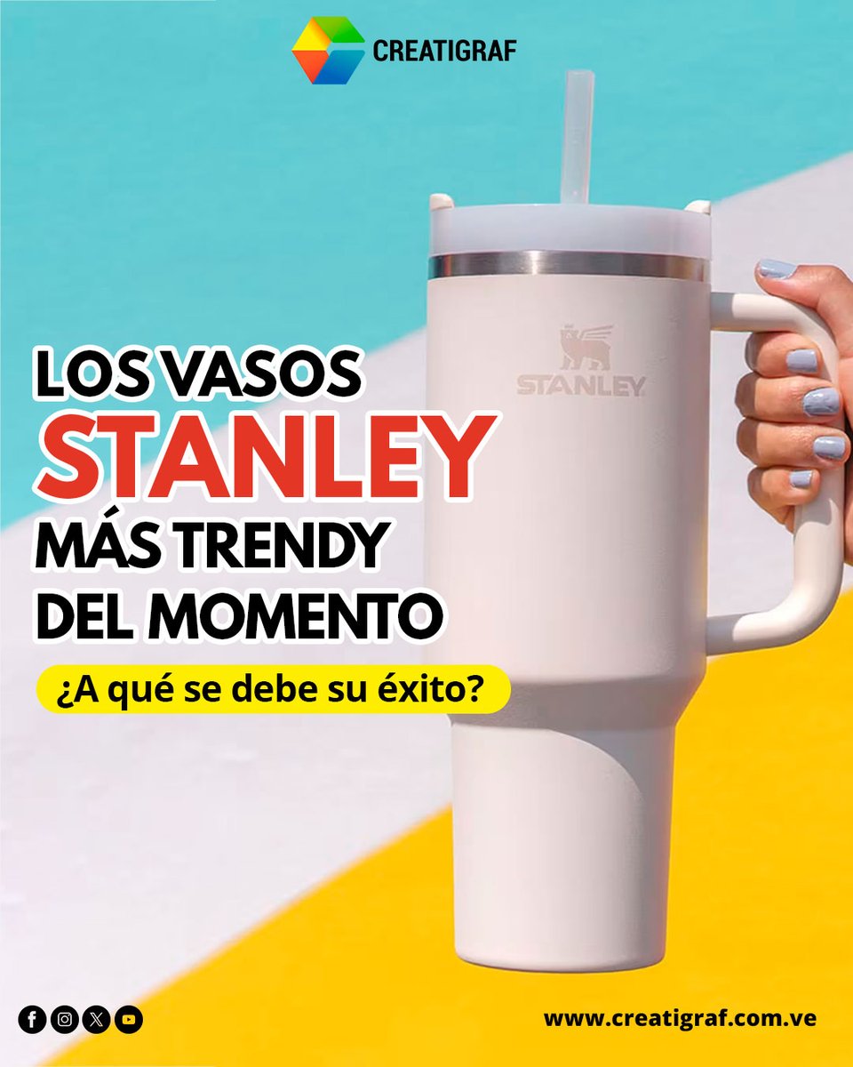 creatigrafca's tweet photo. Los vasos #Stanley más #trendy del momento ¿A qué se debe su éxito?
💥Conoce más de este caso exitoso ➡️https://t.co/fYRyVyaxHl
#Creatigraf #StanleyCup #Stanleys #Creatigraf #TikTok #Viral #FelizJueves #23May https://t.co/mEdDqx5gK5
