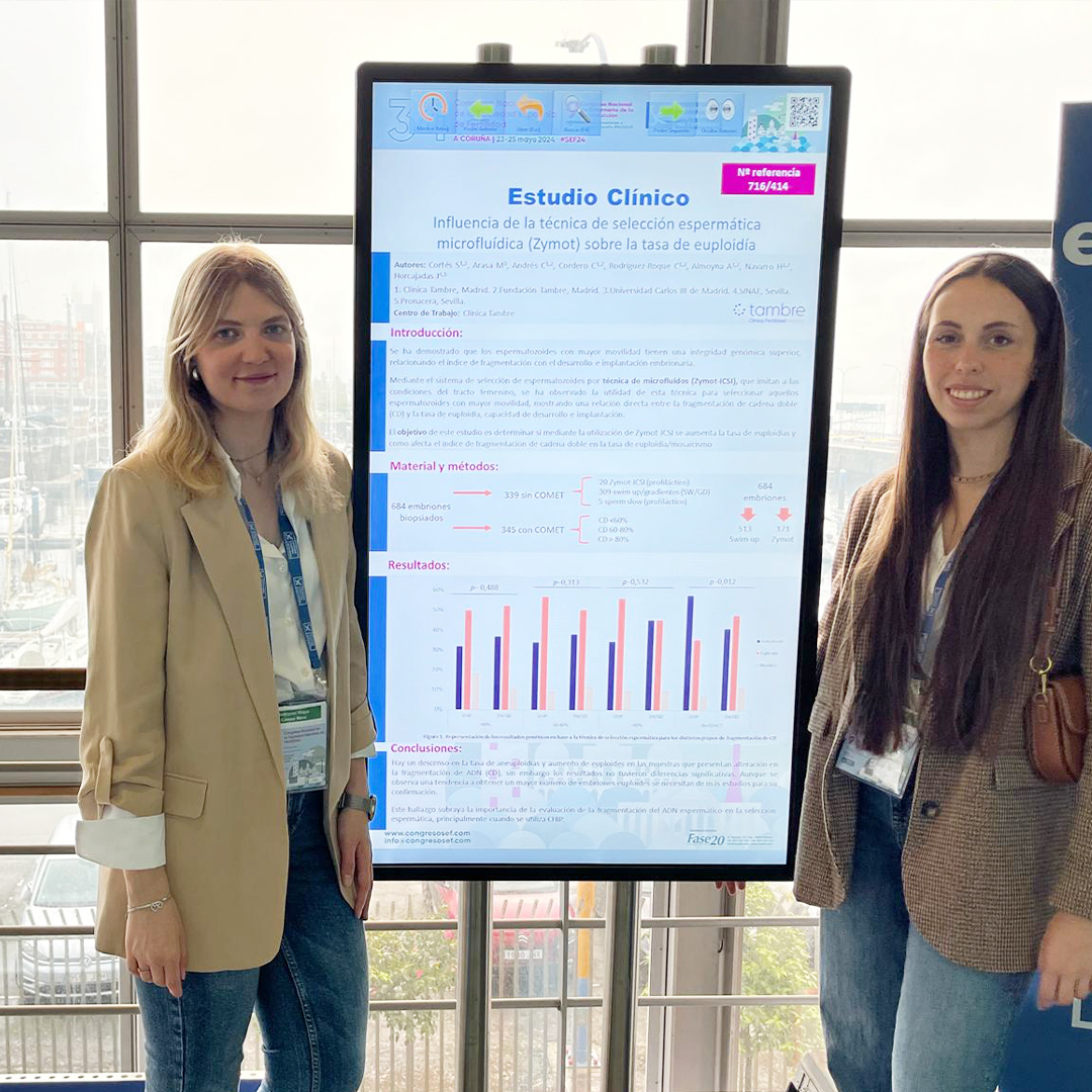 ClinicaTambre's tweet image. Primer día en la #SEF2024. En esta oportunidad, la Ciencia de Tambre se hace presente con 5 estudios genéticos, de tratamiento para las donantes de óvulos y un trabajo sobre la selección de espermatozoides son las investigaciones.🔬 bit.ly/4atLIih

#InvestigacionesTambre