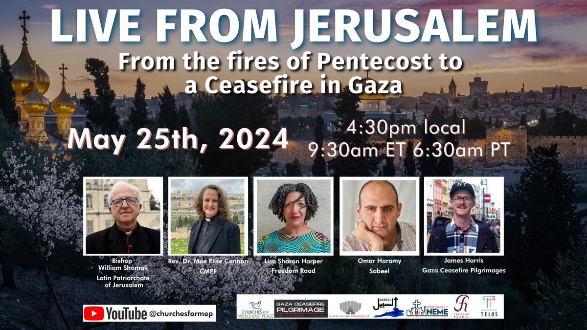 Coming up this Saturday! Join us in prayer from wherever you are as we gather in the Old City of Jerusalem. We will pray, sing, and cry out for an end to all violence. Find more information here: l8r.it/EIxV #FromFireToCeasefire