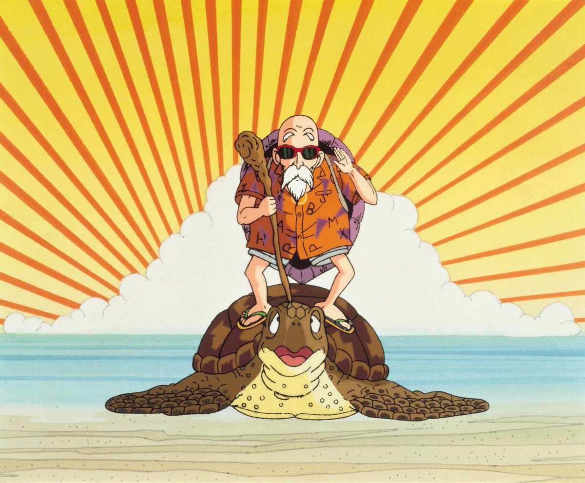 ToeiAnimation's tweet photo. Happy #WorldTurtleDay to our favorite Turtle Hermit and Turtle ❤️ 🐢 #DragonBall https://t.co/02hjS4IXkh