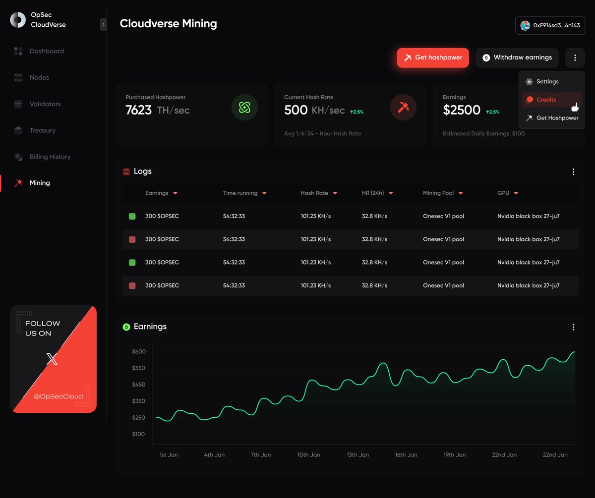 OpSecCloud's tweet image. Unveiling the Future of One-Click Mining with @threefold_io!

We are thrilled to share more progress on our One-Click mining journey. Our efforts have culminated in a major milestone that makes mining more accessible and efficient for everyone.

We’ve recently integrated the…