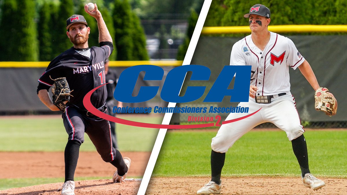 The @d2cca selected two @BaseballMU student-athletes to the All-Midwest Region Teams! #BigRedM Jacob Kroeger was selected to the first team while shortstop Jack Zebig landed on the second team. Read More: maryvillesaints.com/news/2024/5/23…