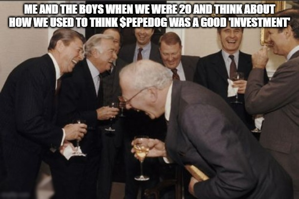 Reflecting on our younger days, we laugh at how we once saw $PEPEDOG as a solid 'investment.'