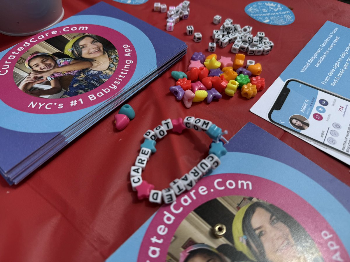 CuratedCare's tweet photo. We had the absolute best time bringing Taylor Swift-inspired friendship bracelets to the fab fams of PS 6! Couldn’t decide what was cooler - the bracelet designs or kiddos 😉✨🤙 Thanks for getting into your Curated Care era upper east side fams! https://t.co/2CjB7NJ6B4