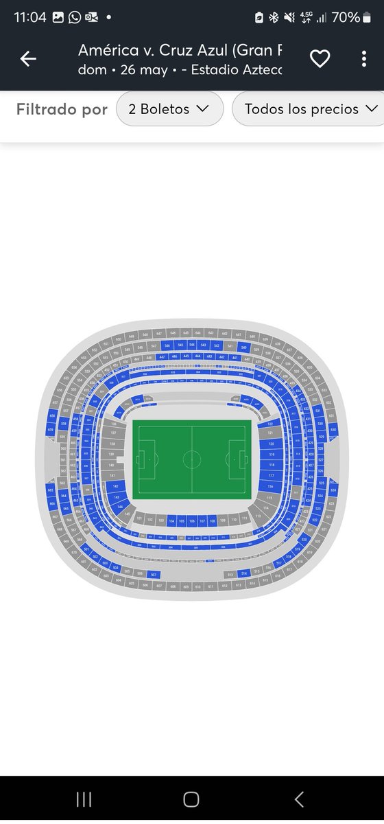 Aarsus14's tweet photo. Que mamada con esto @Ticketmaster_Me siempre la tienes que cagar, literal vi como se iban acabando los boletos sin poder comprar 2 para llevar a mi papá al estadio. https://t.co/wNIUd33SHd