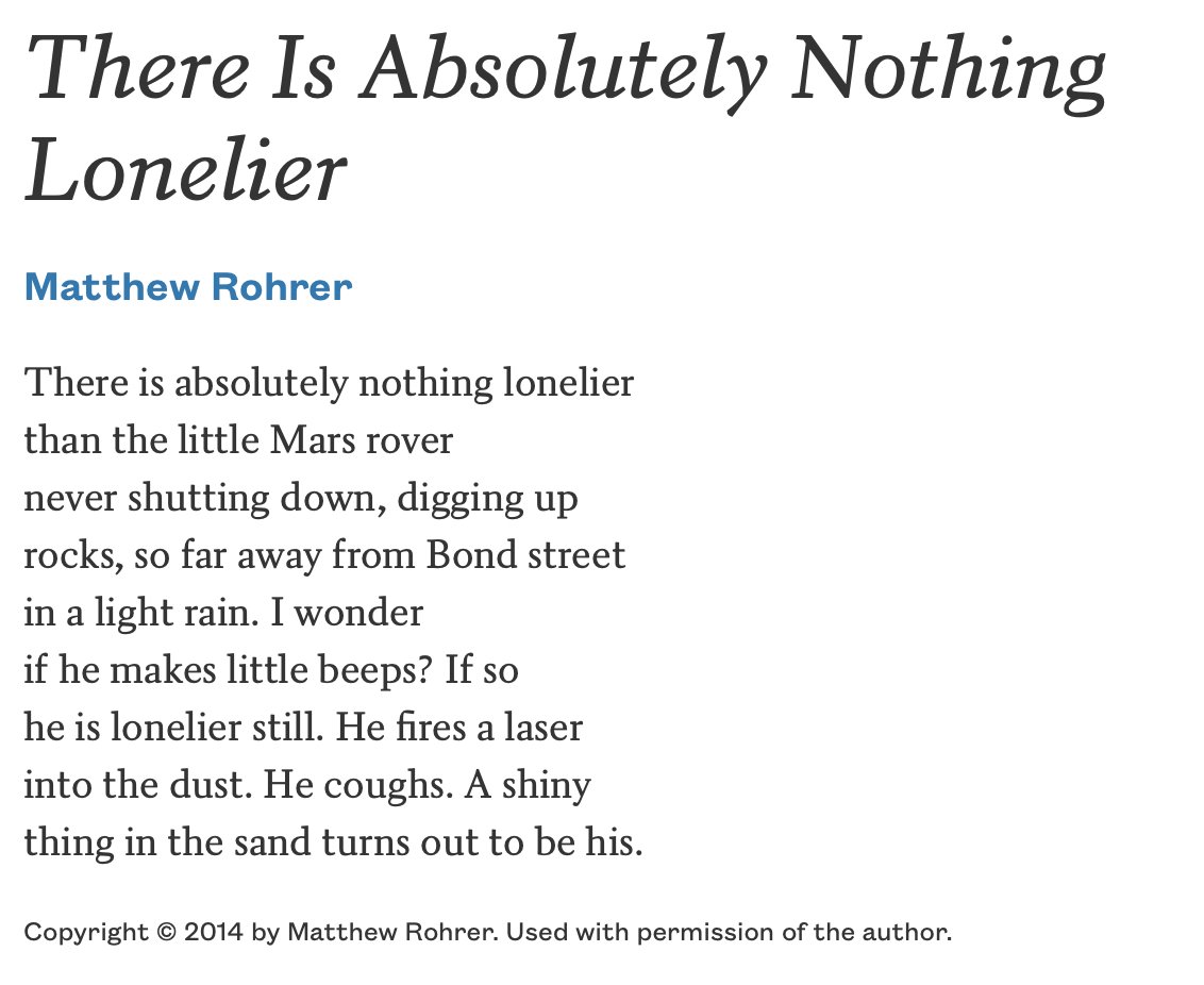 ReginaRosenfeld's tweet photo. Matthew Rohrer 💙 https://t.co/QMxOo1CSLC