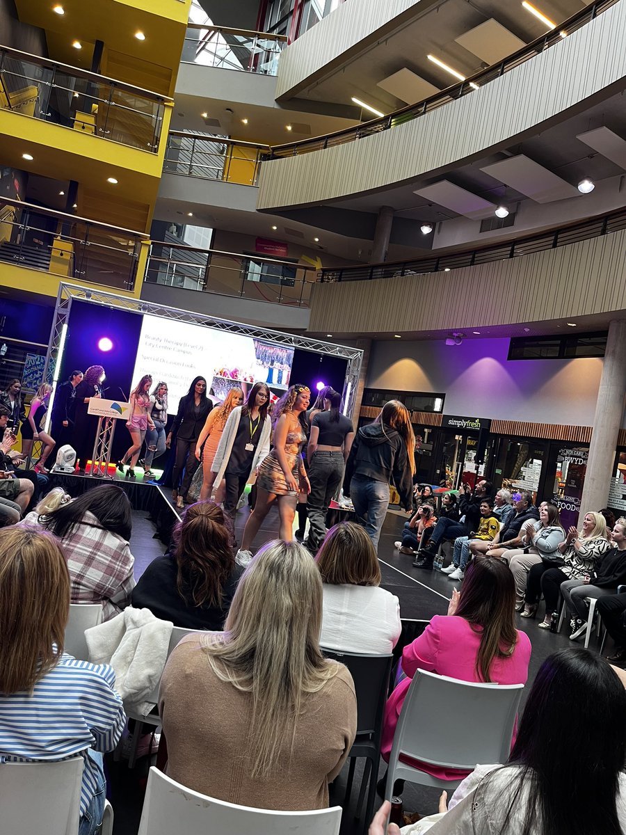 The CAVC Hairdressing, Beauty and Theatrical Make-up End-of-Year Show and Student Awards are underway here in the Atrium at City Centre Campus. We’re excited to see our students showcase their talents on the catwalk!