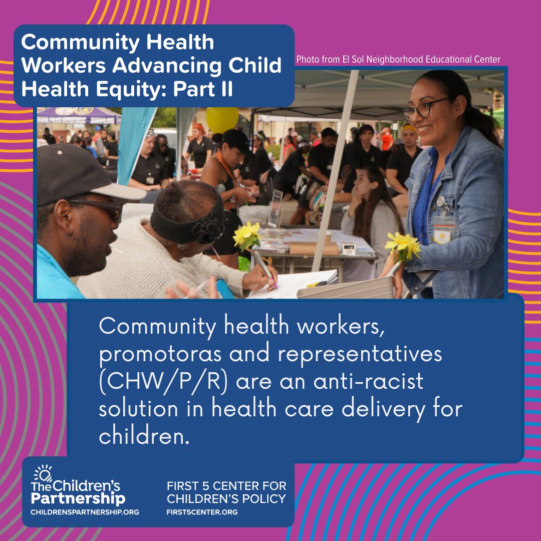 KidsPartnership's tweet photo. "The #CHWPR model was founded, developed, & has existed for many years to bring social justice."-Alex Fajardo, @ElSolNec
✨New brief on the power & impact of Community Health Workers, Promotores & Representatives from @KidsPartnership & @First5Center!
https://t.co/2sLa2LkYHo https://t.co/IM6KEPbyGm