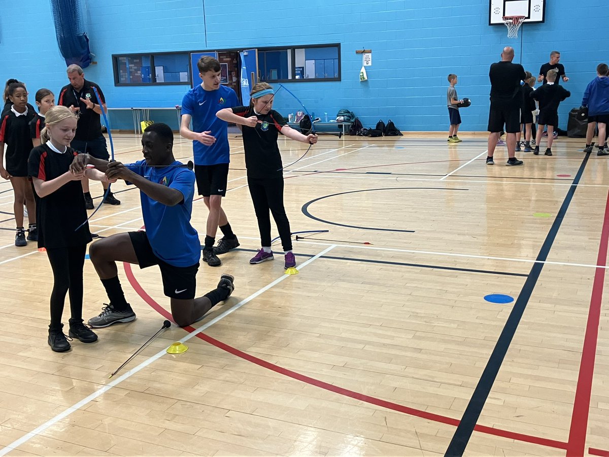 WestLeedsSSP's tweet photo. We had an amazing day for our first Youth Voice festival at Armley LC. The children took part in boxing, taekwondo, archery &amp; kinball and answered lots of questions about the @YourSchoolGames offer 
Big thanks to @pe_tfa for their amazing leaders 👍🏻😊🙌🏻😀🏆🤔🥇 https://t.co/F73X7NXzzf