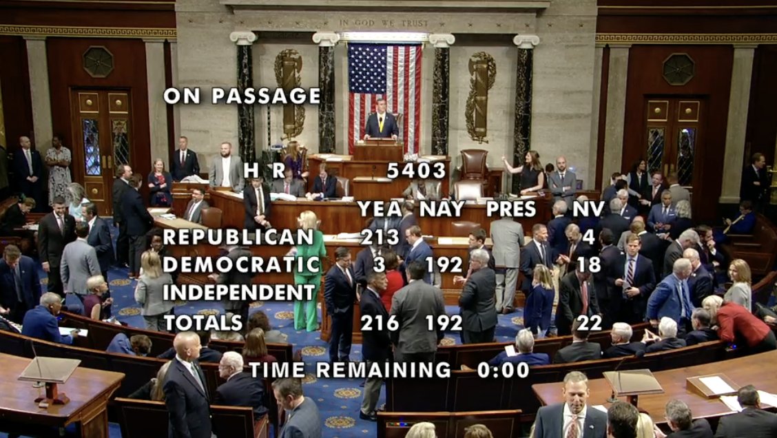 JUST IN: 🇺🇸 Bill to ban the Federal Reserve from issuing a CBDC passes the House.